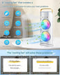 portable double ended mist spray fan for summer room cooling USB rechargeable mini AC